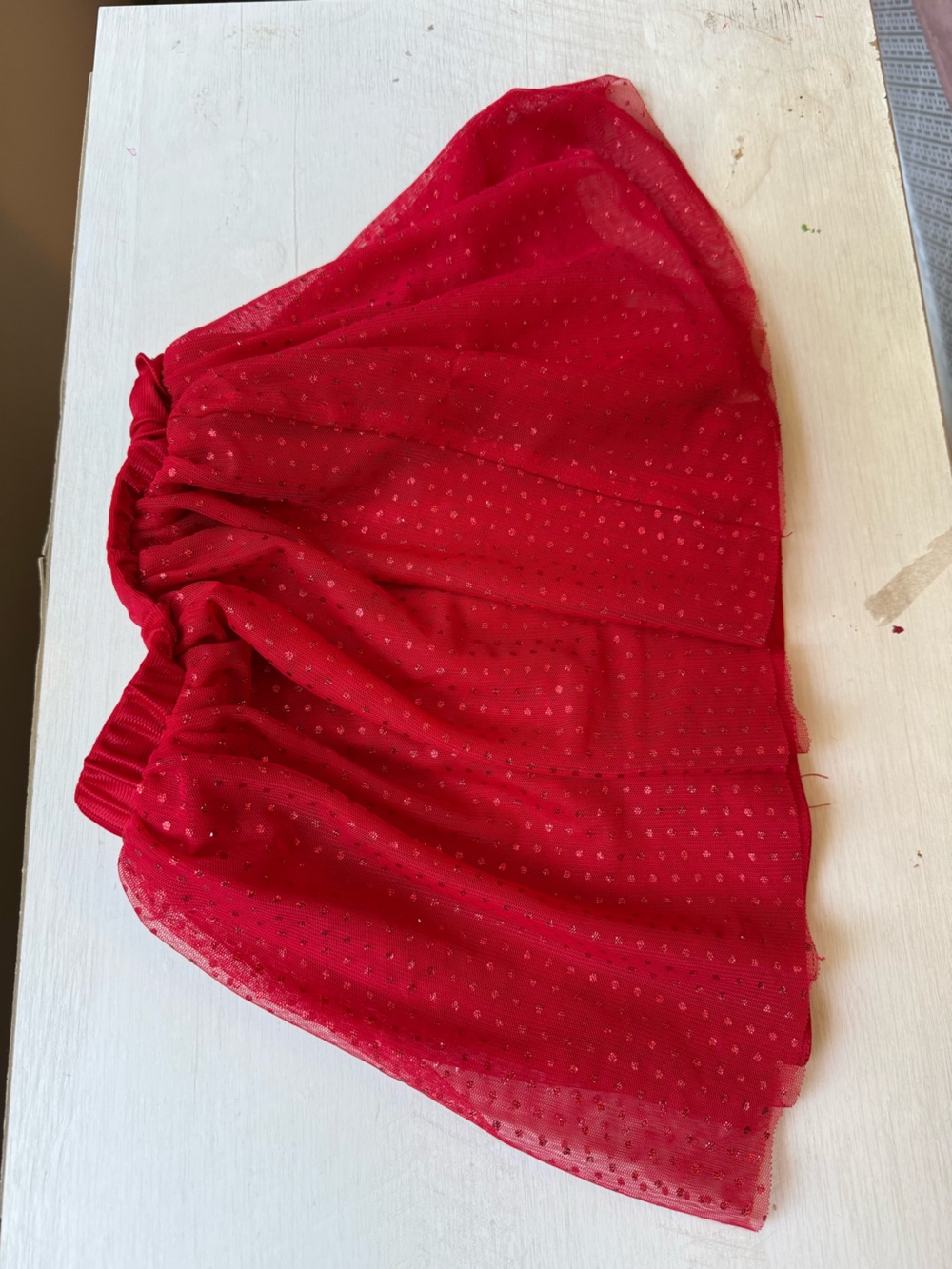 Holiday Time Red Girls' Layered Tulle Skirt
